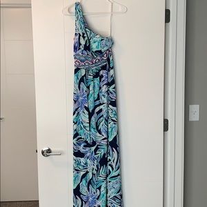 One shoulder Lilly maxi dress, size XS